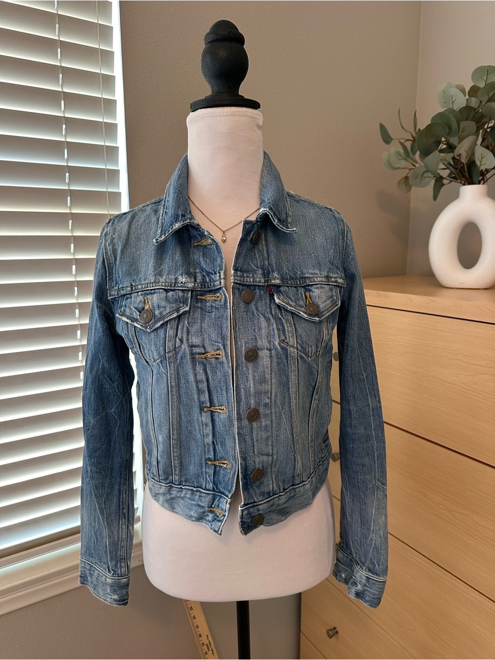 Levi's Women's Faded Blue Denim Trucker Jacket